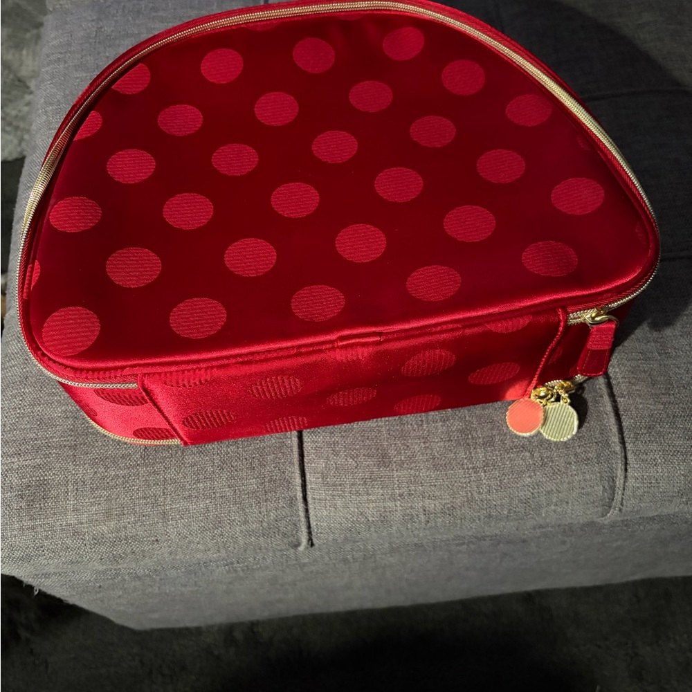 Estee Lauder Red Polka Dot‎ Cosmetic Case - Picture 2 of 16